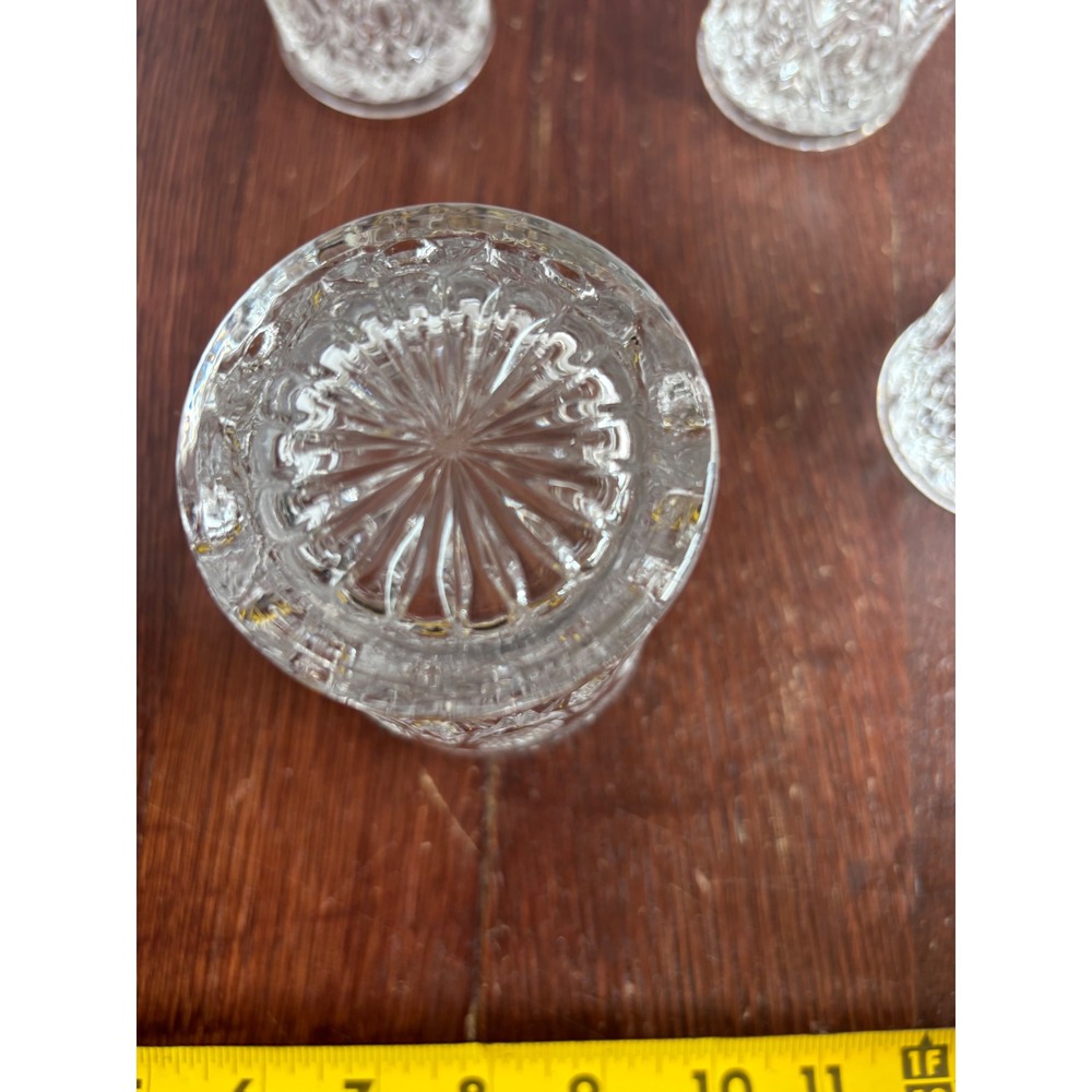 Imperial Glass Cape Cod Clear Flat Tumblers Set of 4 Vintage Juice Water Glasses - Picture 6 of 7
